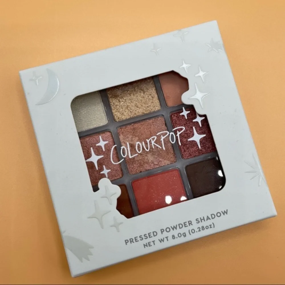 Colourpop Starry Eyes Clear The Air 9 Pan Eyeshadow Pallet New Peach Coral
